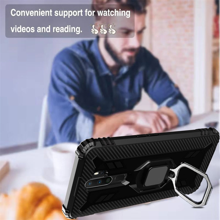 Carbon Fiber Protective Case with 360 Degree Rotating Ring Holder, For OPPO A9 (2020), For OPPO Realme 5 Pro, For OPPO Realme 5, For OPPO Realme XT, For Xiaomi Mi CC9 Pro / Note 10, For Xiaomi Redmi Note 8T, For Xiaomi Redmi 8, For Xiaomi Redmi Note 8 ...