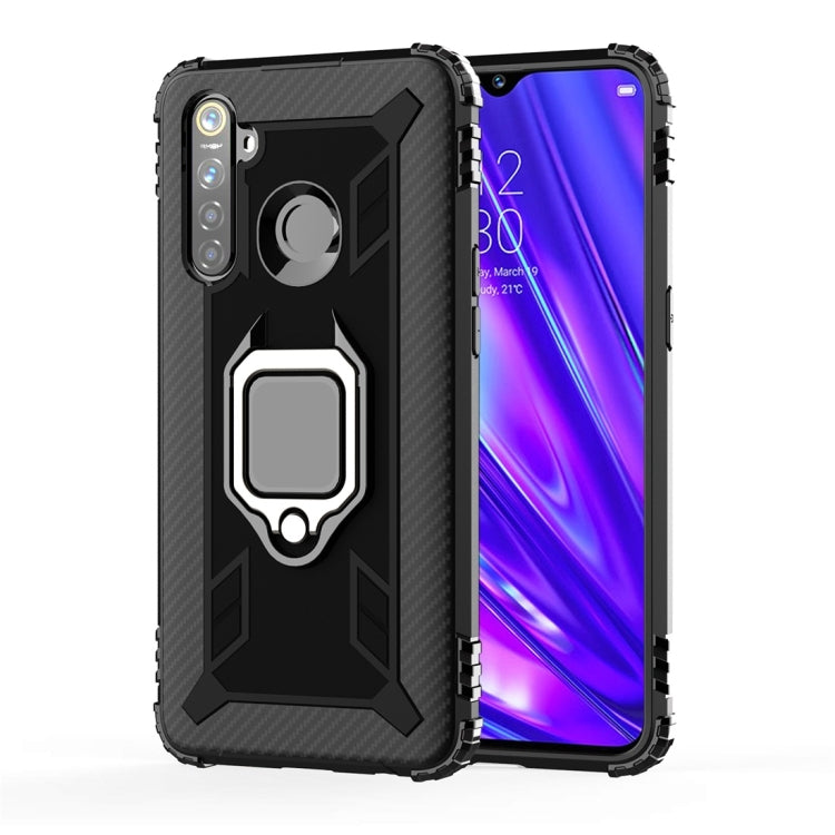 Carbon Fiber Protective Case with 360 Degree Rotating Ring Holder, For OPPO A9 (2020), For OPPO Realme 5 Pro, For OPPO Realme 5, For OPPO Realme XT, For Xiaomi Mi CC9 Pro / Note 10, For Xiaomi Redmi Note 8T, For Xiaomi Redmi 8, For Xiaomi Redmi Note 8 ...