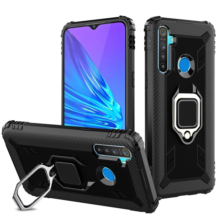 Carbon Fiber Protective Case with 360 Degree Rotating Ring Holder, For OPPO A9 (2020), For OPPO Realme 5 Pro, For OPPO Realme 5, For OPPO Realme XT, For Xiaomi Mi CC9 Pro / Note 10, For Xiaomi Redmi Note 8T, For Xiaomi Redmi 8, For Xiaomi Redmi Note 8 ...