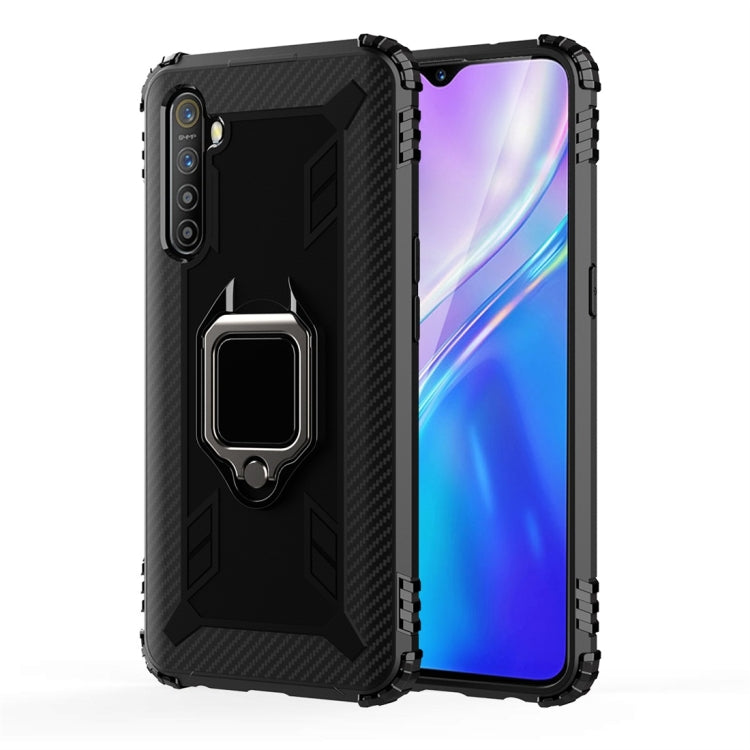 Carbon Fiber Protective Case with 360 Degree Rotating Ring Holder, For OPPO A9 (2020), For OPPO Realme 5 Pro, For OPPO Realme 5, For OPPO Realme XT, For Xiaomi Mi CC9 Pro / Note 10, For Xiaomi Redmi Note 8T, For Xiaomi Redmi 8, For Xiaomi Redmi Note 8 ...