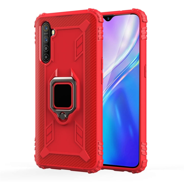 Carbon Fiber Protective Case with 360 Degree Rotating Ring Holder, For OPPO A9 (2020), For OPPO Realme 5 Pro, For OPPO Realme 5, For OPPO Realme XT, For Xiaomi Mi CC9 Pro / Note 10, For Xiaomi Redmi Note 8T, For Xiaomi Redmi 8, For Xiaomi Redmi Note 8 ...
