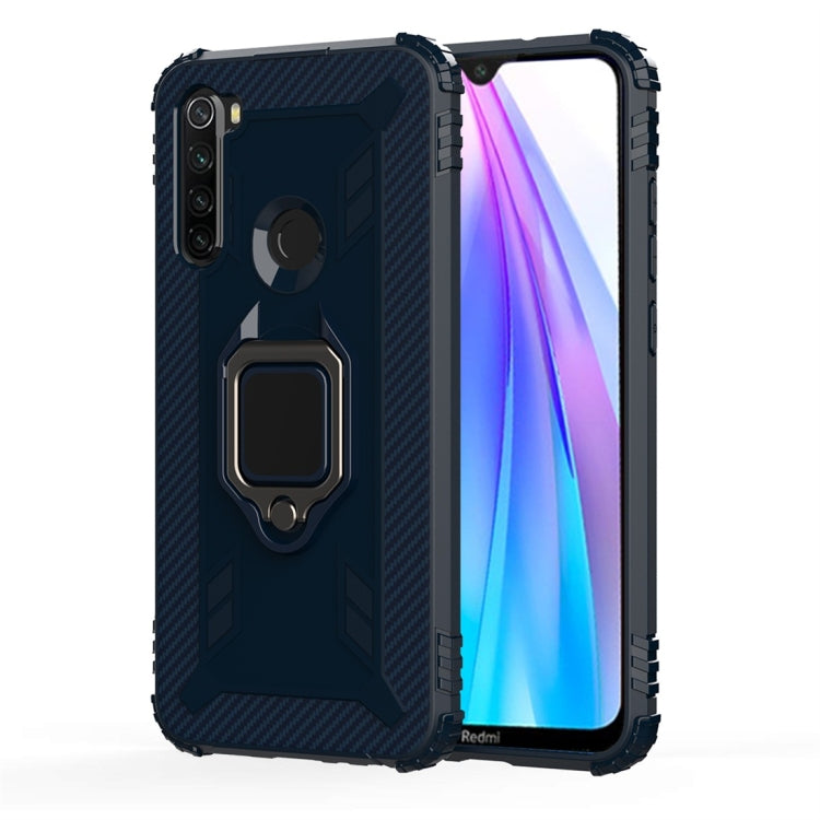 Carbon Fiber Protective Case with 360 Degree Rotating Ring Holder, For OPPO A9 (2020), For OPPO Realme 5 Pro, For OPPO Realme 5, For OPPO Realme XT, For Xiaomi Mi CC9 Pro / Note 10, For Xiaomi Redmi Note 8T, For Xiaomi Redmi 8, For Xiaomi Redmi Note 8 ...