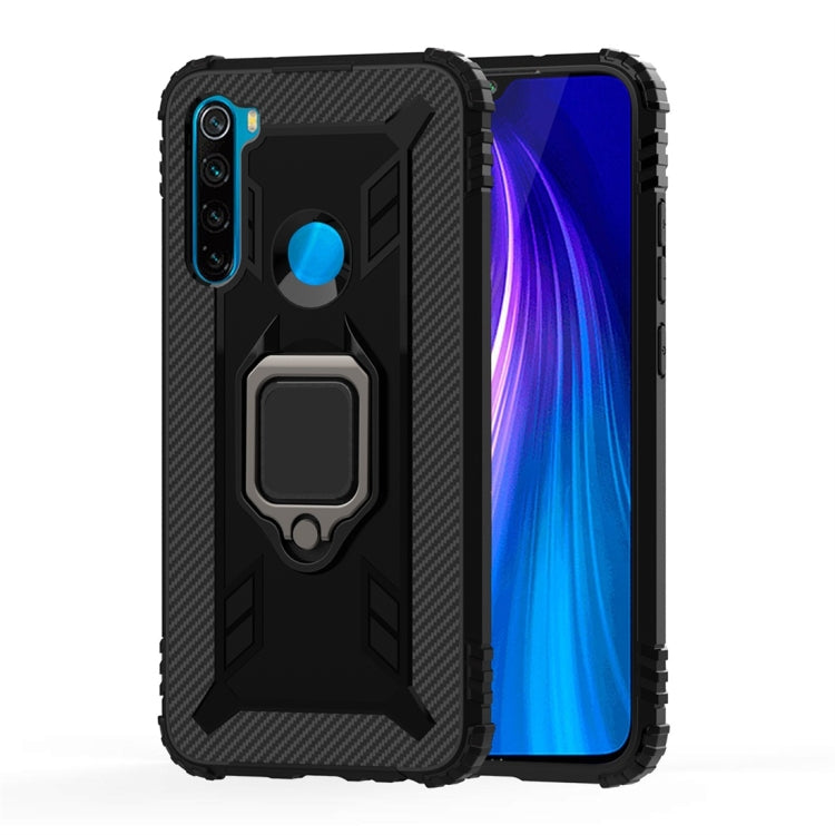 Carbon Fiber Protective Case with 360 Degree Rotating Ring Holder, For OPPO A9 (2020), For OPPO Realme 5 Pro, For OPPO Realme 5, For OPPO Realme XT, For Xiaomi Mi CC9 Pro / Note 10, For Xiaomi Redmi Note 8T, For Xiaomi Redmi 8, For Xiaomi Redmi Note 8 ...