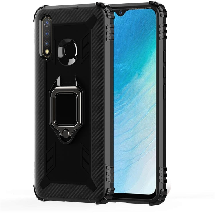 Carbon Fiber Protective Case with 360 Degree Rotating Ring Holder, For OPPO A9 (2020), For OPPO Realme 5 Pro, For OPPO Realme 5, For OPPO Realme XT, For Xiaomi Mi CC9 Pro / Note 10, For Xiaomi Redmi Note 8T, For Xiaomi Redmi 8, For Xiaomi Redmi Note 8 ...