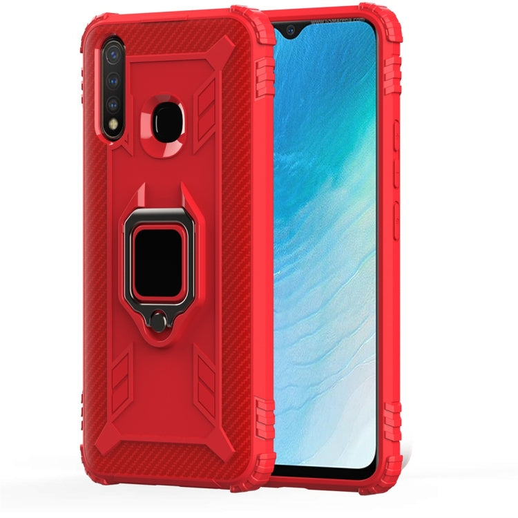 Carbon Fiber Protective Case with 360 Degree Rotating Ring Holder, For OPPO A9 (2020), For OPPO Realme 5 Pro, For OPPO Realme 5, For OPPO Realme XT, For Xiaomi Mi CC9 Pro / Note 10, For Xiaomi Redmi Note 8T, For Xiaomi Redmi 8, For Xiaomi Redmi Note 8 ...