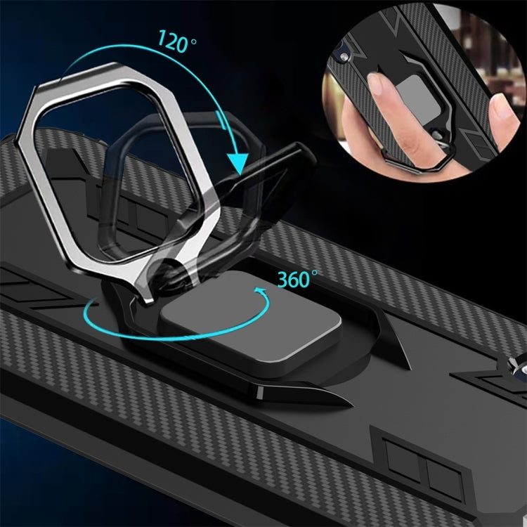 Carbon Fiber Protective Case with 360 Degree Rotating Ring Holder, For Galaxy A90 5G, For Galaxy M30s, For Galaxy S20+, For Galaxy S20, For Galaxy S20 Ultra, For Galaxy Note 10+, For Galaxy Note 10, For Galaxy S10e, For Galaxy S10+, For Galaxy S10