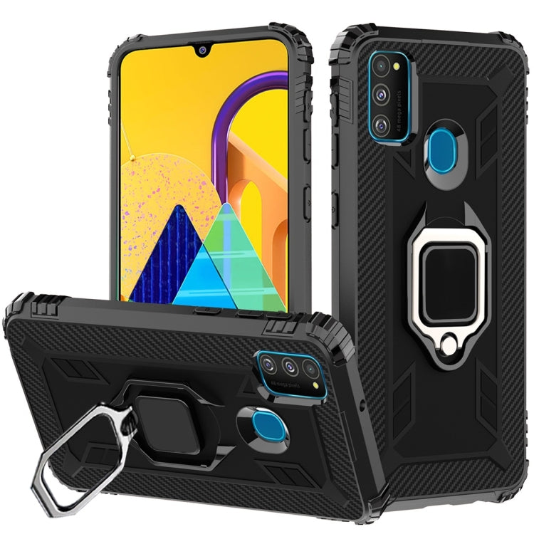 Carbon Fiber Protective Case with 360 Degree Rotating Ring Holder, For Galaxy A90 5G, For Galaxy M30s, For Galaxy S20+, For Galaxy S20, For Galaxy S20 Ultra, For Galaxy Note 10+, For Galaxy Note 10, For Galaxy S10e, For Galaxy S10+, For Galaxy S10