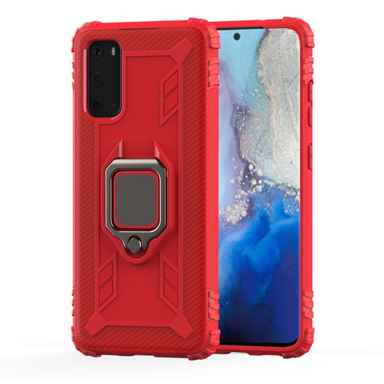 Carbon Fiber Protective Case with 360 Degree Rotating Ring Holder, For Galaxy A90 5G, For Galaxy M30s, For Galaxy S20+, For Galaxy S20, For Galaxy S20 Ultra, For Galaxy Note 10+, For Galaxy Note 10, For Galaxy S10e, For Galaxy S10+, For Galaxy S10