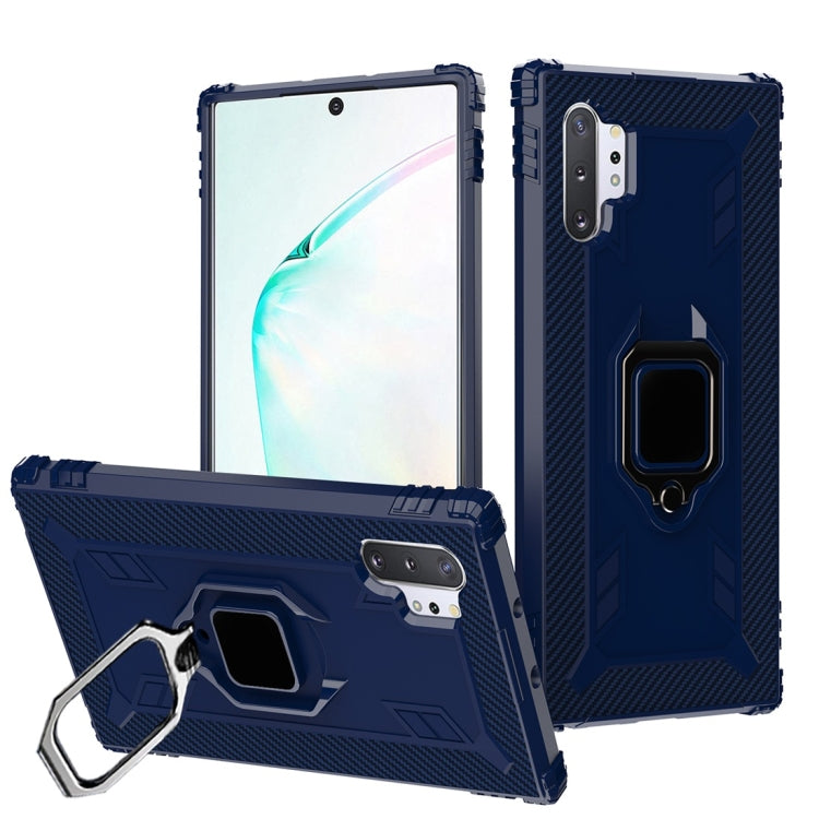 Carbon Fiber Protective Case with 360 Degree Rotating Ring Holder, For Galaxy A90 5G, For Galaxy M30s, For Galaxy S20+, For Galaxy S20, For Galaxy S20 Ultra, For Galaxy Note 10+, For Galaxy Note 10, For Galaxy S10e, For Galaxy S10+, For Galaxy S10