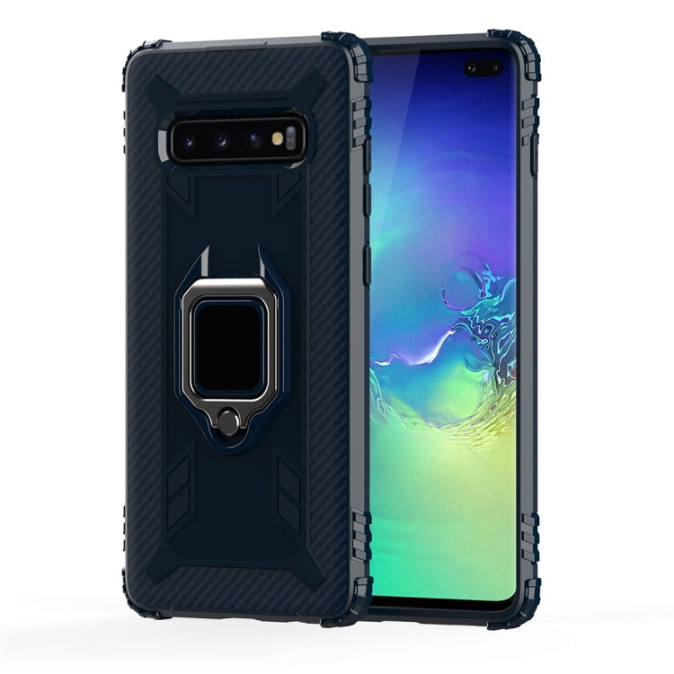 Carbon Fiber Protective Case with 360 Degree Rotating Ring Holder, For Galaxy A90 5G, For Galaxy M30s, For Galaxy S20+, For Galaxy S20, For Galaxy S20 Ultra, For Galaxy Note 10+, For Galaxy Note 10, For Galaxy S10e, For Galaxy S10+, For Galaxy S10