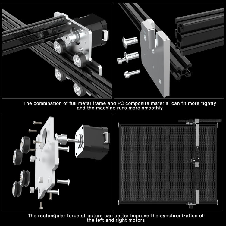 آلة النقش بالليزر NEJE MASTER 3 MAX مع وحدة شعاع الليزر المزدوجة A40640، MASTER 3 MAX مع A40640 (قابس الاتحاد الأوروبي)، MASTER 3 MAX مع A40640 (قابس الولايات المتحدة)