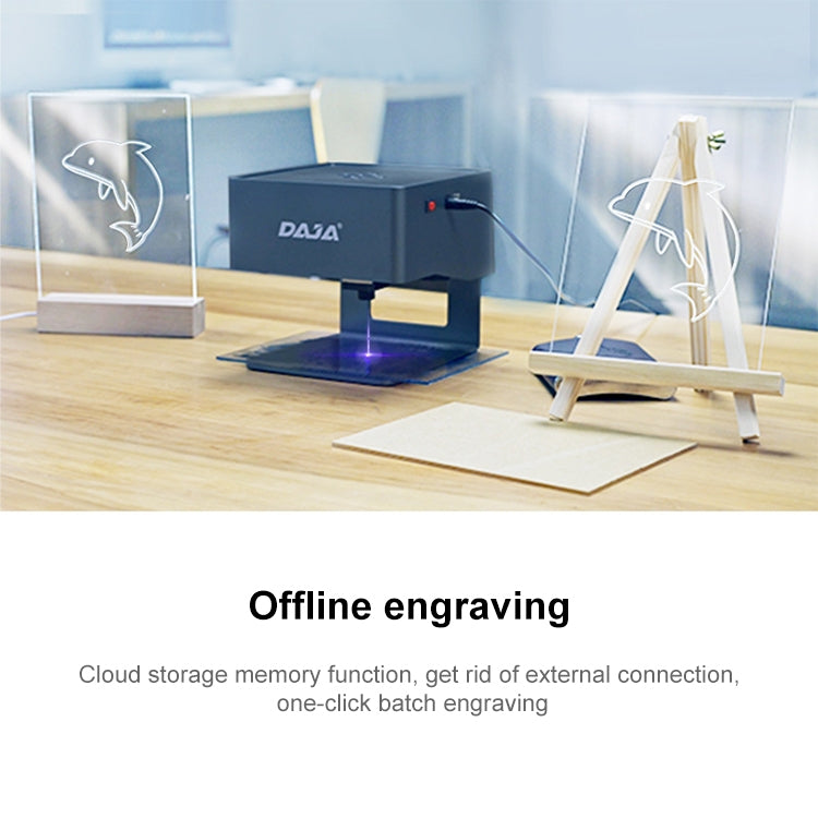 آلة نقش ليزر صغيرة DAJA DJ6 CNC DIY، قابس الاتحاد الأوروبي، قابس الولايات المتحدة، قابس المملكة المتحدة