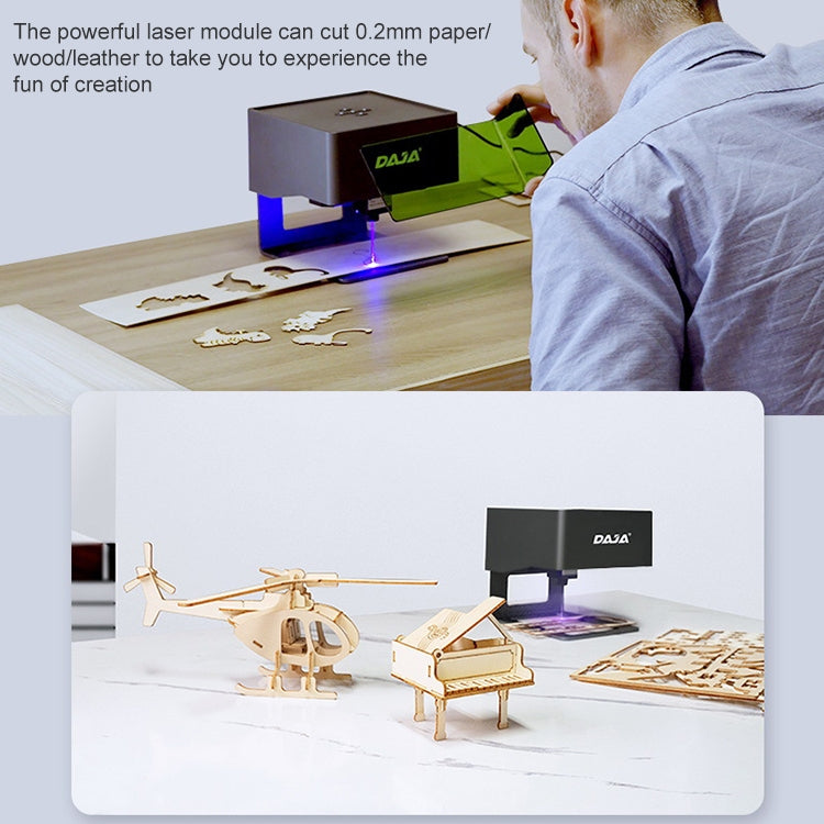 آلة نقش ليزر صغيرة DAJA DJ6 CNC DIY، قابس الاتحاد الأوروبي، قابس الولايات المتحدة، قابس المملكة المتحدة