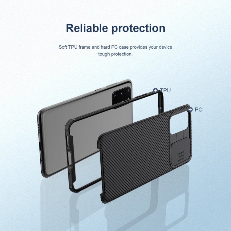 NILLKIN Black Mirror Pro Series Camshield Full Coverage Dust-proof Scratch Resistant Mobile Phone Case, For Samsung Galaxy S20+ / S20+ 5G