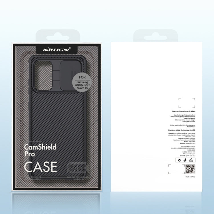 NILLKIN Black Mirror Pro Series Camshield Full Coverage Dust-proof Scratch Resistant Mobile Phone Case, For Samsung Galaxy S20+ / S20+ 5G