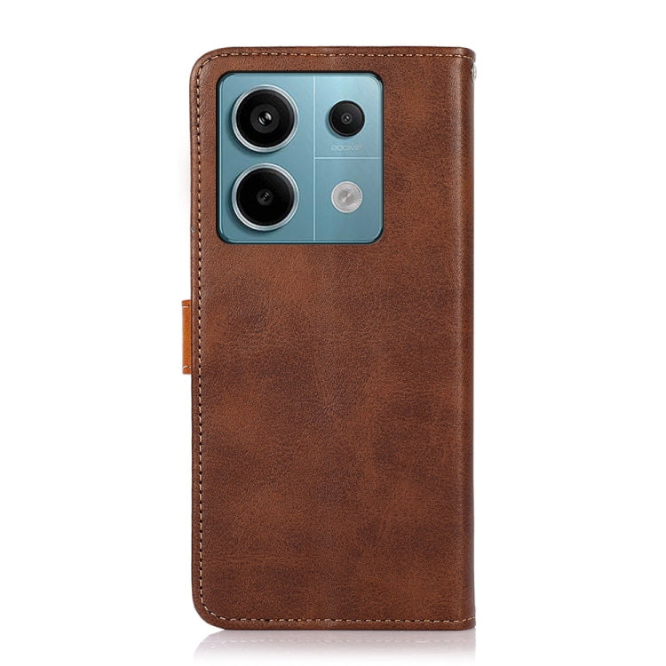 KHAZNEH Cowhide Texture Flip Leather Phone Case, For Xiaomi Redmi Note 13 5G Global, For Xiaomi Redmi 13C, For Xiaomi Redmi Note 13 Pro+ 5G Global, For Xiaomi 13T / Redmi K60 Ultra, For Xiaomi Poco F5 Pro