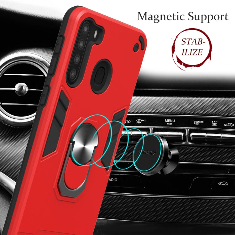 2 in 1 Armour Series PC + TPU Protective Case with Ring Holder, For Samsung Galaxy A21(EU Version), For Samsung Galaxy A31, For Xiaomi Redmi Note 9S, For Motorola Moto G8 Power