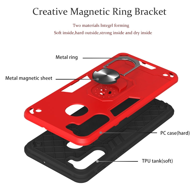 2 in 1 Armour Series PC + TPU Protective Case with Ring Holder, For Samsung Galaxy A21(EU Version), For Samsung Galaxy A31, For Xiaomi Redmi Note 9S, For Motorola Moto G8 Power