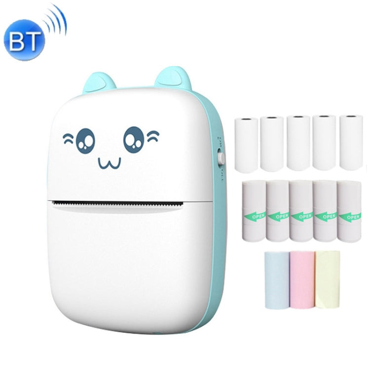 C9 Mini Bluetooth Wireless Thermal Printer, With 1 Roll Paper, With 5 Papers, With 10 Papers, With 5 Sticker Papers, With 5 Papers & 5 Sticker Papers, With 5 Papers & 5 Sticker & 3 Color Papers