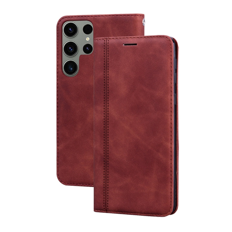 Frosted Business Magnetic Horizontal Flip PU Phone Case, For Samsung Galaxy S23 Ultra 5G, For Samsung Galaxy S23+ 5G, For Samsung Galaxy S23 5G, For Samsung Galaxy A03s