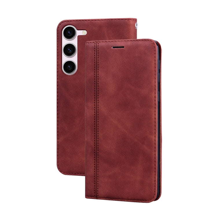 Frosted Business Magnetic Horizontal Flip PU Phone Case, For Samsung Galaxy S23 Ultra 5G, For Samsung Galaxy S23+ 5G, For Samsung Galaxy S23 5G, For Samsung Galaxy A03s