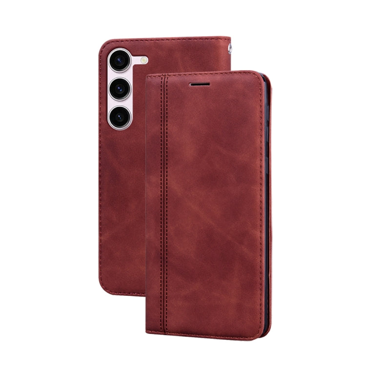 Frosted Business Magnetic Horizontal Flip PU Phone Case, For Samsung Galaxy S23 Ultra 5G, For Samsung Galaxy S23+ 5G, For Samsung Galaxy S23 5G, For Samsung Galaxy A03s