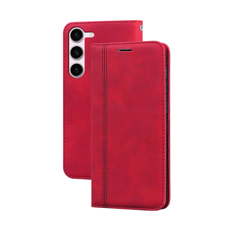 Frosted Business Magnetic Horizontal Flip PU Phone Case, For Samsung Galaxy S23 Ultra 5G, For Samsung Galaxy S23+ 5G, For Samsung Galaxy S23 5G, For Samsung Galaxy A03s