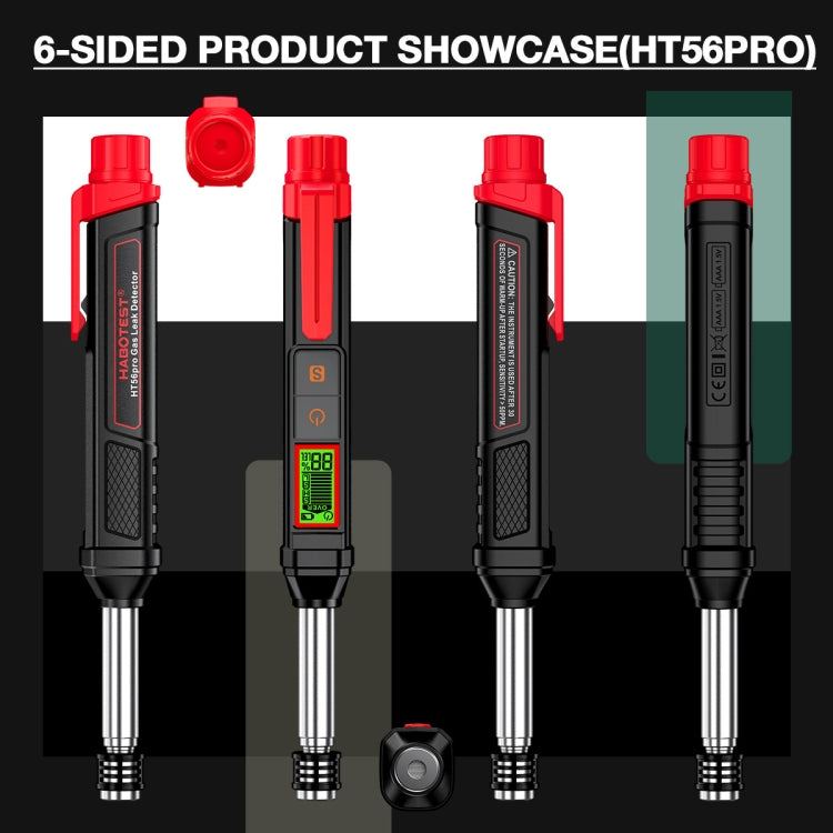 جهاز كشف الغازات القابلة للاشتعال HABOTEST HT56 Pro، جهاز إنذار الغاز الطبيعي وغاز البترول المسال، HT56 Pro