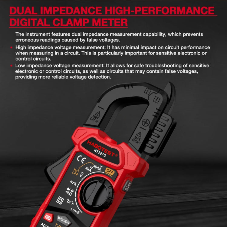 جهاز قياس رقمي متعدد الوظائف من هابوتيست HT207D، HT207D