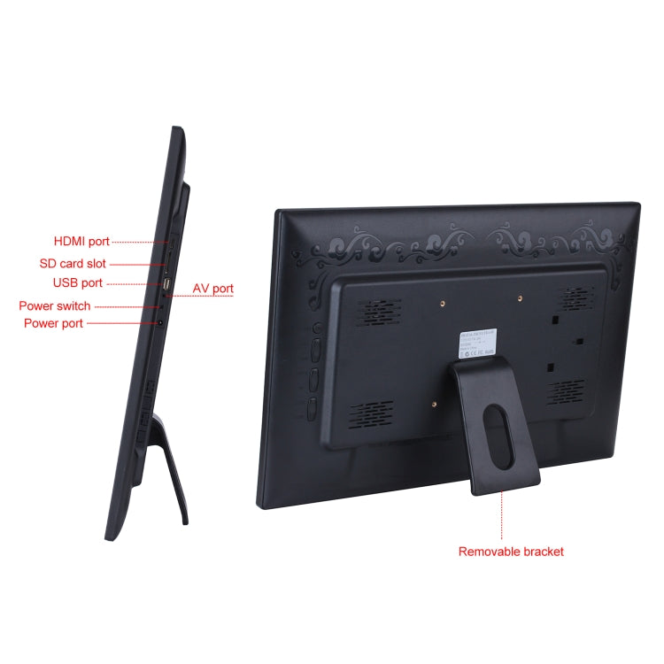 18.5 inch IPS Screen Digital Photo Frame, US Plug, EU Plug