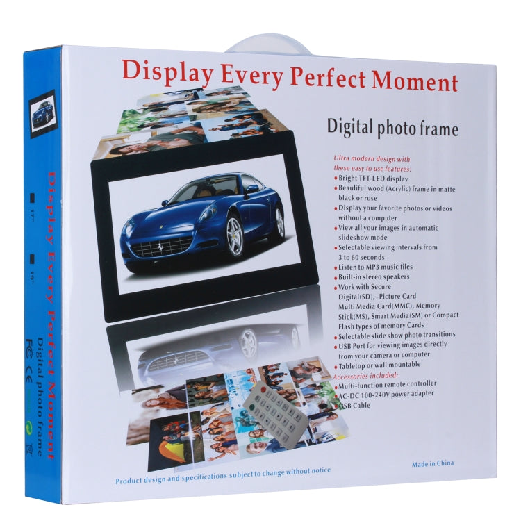 21.5 inch IPS Screen Digital Photo Frame, US Plug, EU Plug