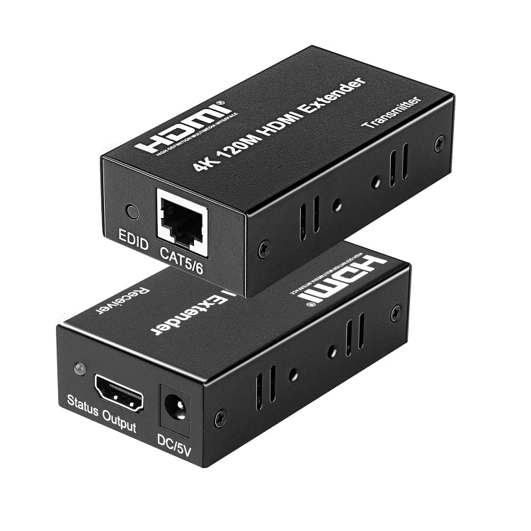 4K HDMI to RJ45 Network Extender, Transmission Distance: 120m, US Plug, UK Plug, AU Plug