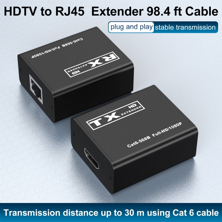 30m HDTV to RJ45 Network Cable Extender