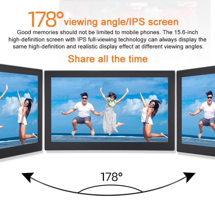 XCLT2150 21.5 inch IPS Screen WiFi Digital Cloud Photo Frame Wall Mounted LED Advertising Machine, US Plug, UK Plug, EU Plug, AU Plug