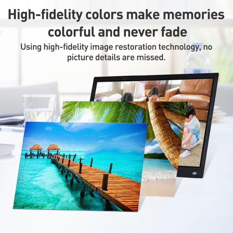 XCLT-1730 17.3 inch LED HD Screen WIFI Cloud Photo Frame with Stand, AU Plug, US Plug, EU Plug, UK Plug