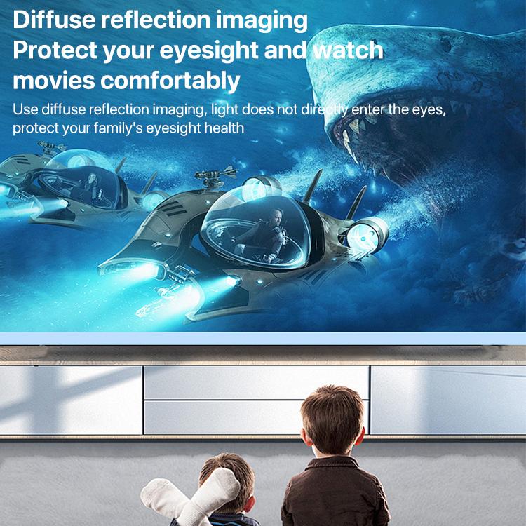 N5 1280x720P Android 9.0 System Wireless Same Screen Smart HD Projector, US Plug, UK Plug, AU Plug, EU Plug