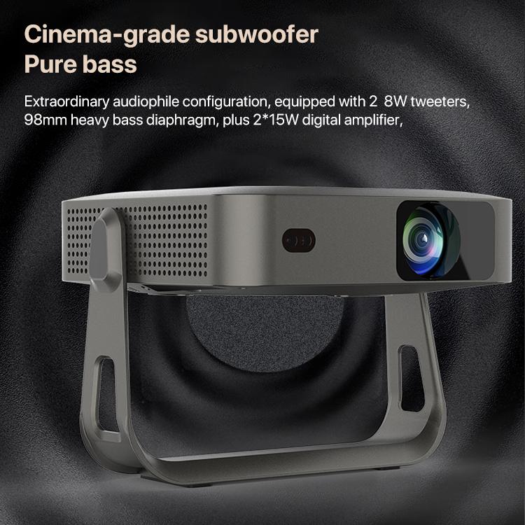 R1 1920x1280P 600ANSI Android 12.0 Smart Mini Portable Projector, US Plug, UK Plug, AU Plug, EU Plug