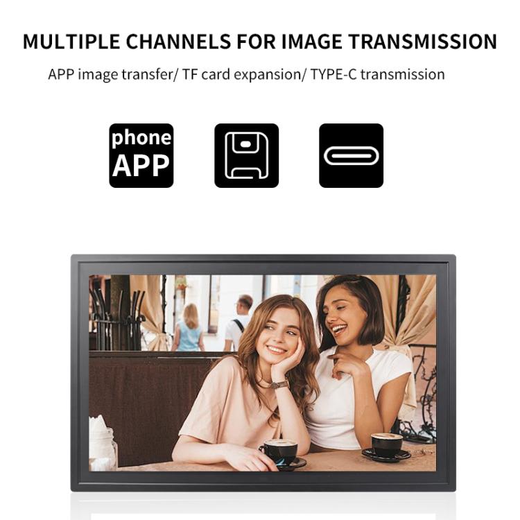 21.5 inch LCD Display Cloud Photo Frame 1G+32GB 3326C Quad-Core CPU Android 7.0, EU Plug, US Plug, UK Plug, AU Plug
