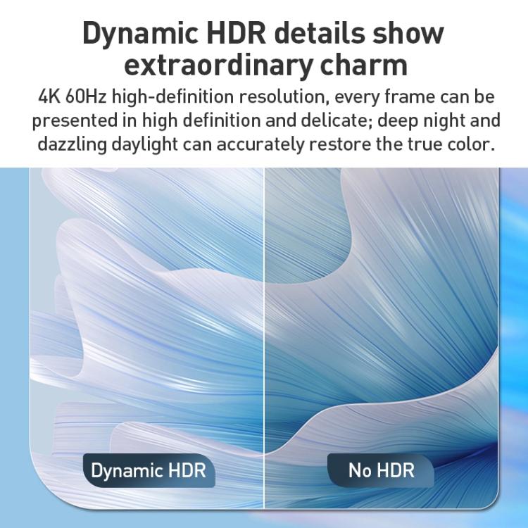 كابل محول YCE-V292 2 في 1 من النوع C إلى النوع C وHDMI2.0
