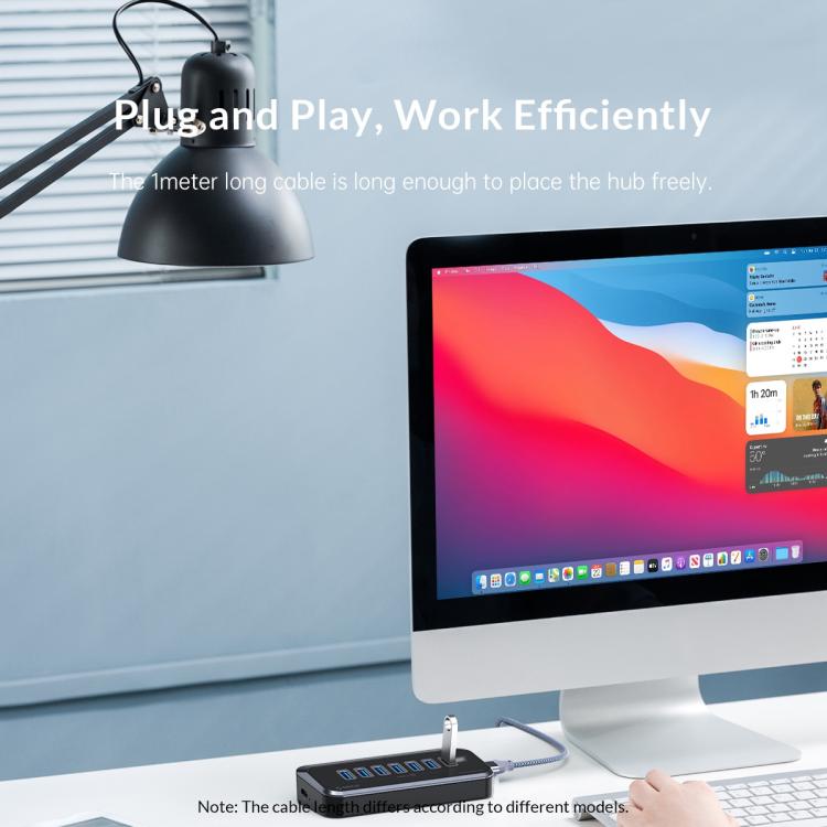 موزع إرساء ORICO M3U3-4A 4 في 1 من النوع C إلى USB 3.2، M3U3-4A