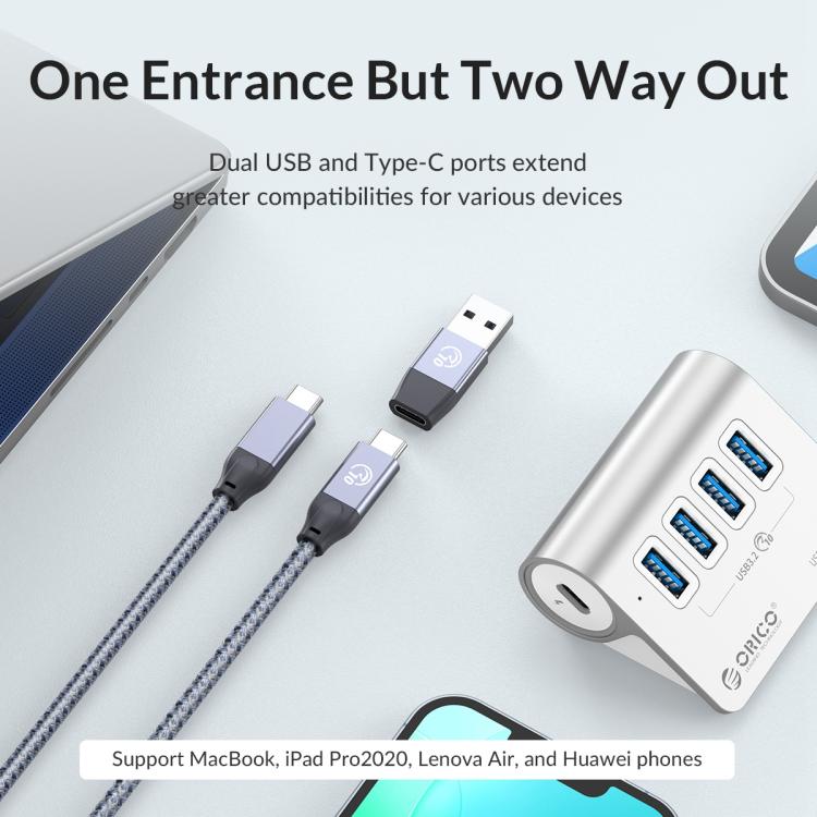 موزع إرساء ORICO M3U7-G2 7 في 1 من النوع C إلى USB 3.2، M3U7-G2