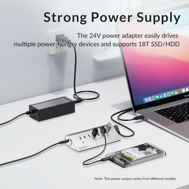 موزع إرساء ORICO M3U7-G2 7 في 1 من النوع C إلى USB 3.2، M3U7-G2