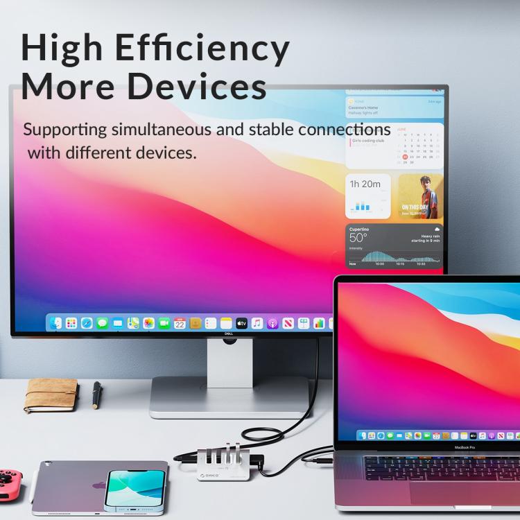 موزع إرساء ORICO M3U7-G2 7 في 1 من النوع C إلى USB 3.2، M3U7-G2