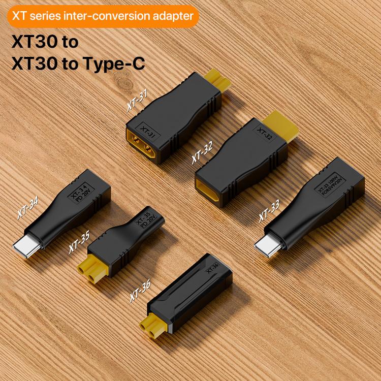 محول تبادل، XT-32 XT60 أنثى إلى XT30 ذكر، XT-34 من النوع C ذكر إلى XT30 ذكر، XT-36 XT30 ذكر إلى XT30 أنثى، XT-31 XT30 أنثى إلى XT60 ذكر، XT-35 من النوع C أنثى إلى XT30 أنثى، XT-33 XT30 ذكر إلى النوع C ذكر