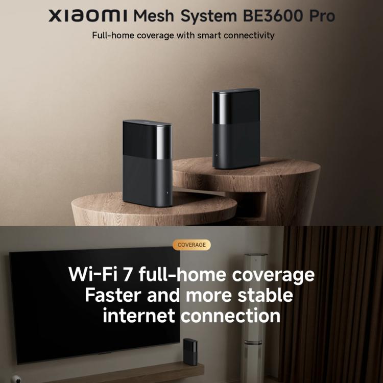 جهاز توجيه شاومي المنزلي الكامل BE3600 Pro واي فاي 7 بوابة شبكية بلوتوث 2.5 جيجاهرتز ثنائي النطاق، BE3600 Pro