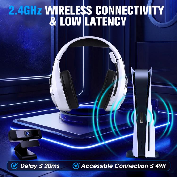 سماعة رأس للألعاب KOTION EACH GS400 Ultra، سلكية، بلوتوث، 2.4 جيجاهرتز، ثلاثية الأوضاع، GS400 Ultra