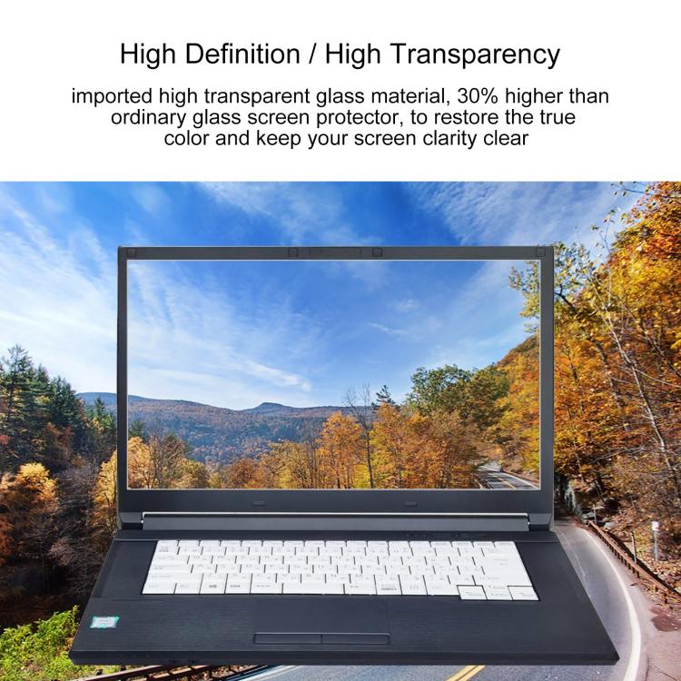 9H 0.3mm Explosion-proof Tempered Glass Film, For Fujitsu LIFEBOOK A577 15.6