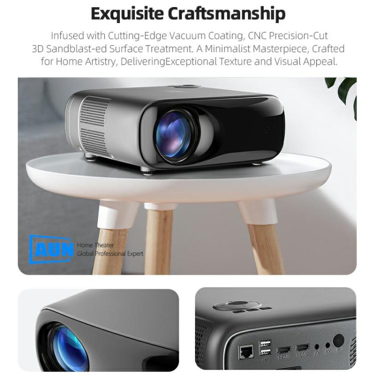 AUN AKEY9S 1080P 1000ANSI Autofocus WIFI Display Smart Projector, US Plug, UK Plug, AU Plug, EU Plug