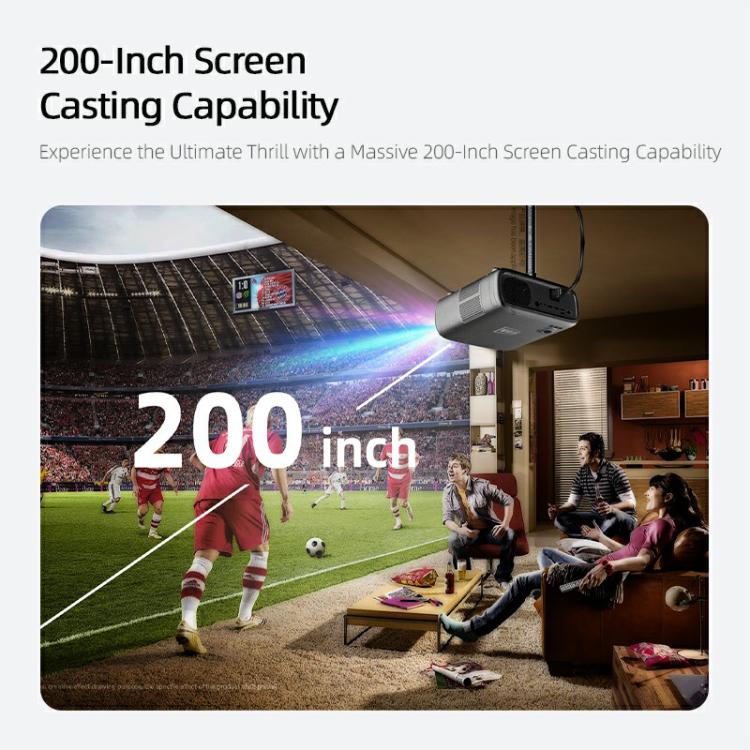 AUN AKEY9S 1080P 1000ANSI Autofocus WIFI Display Smart Projector, US Plug, UK Plug, AU Plug, EU Plug