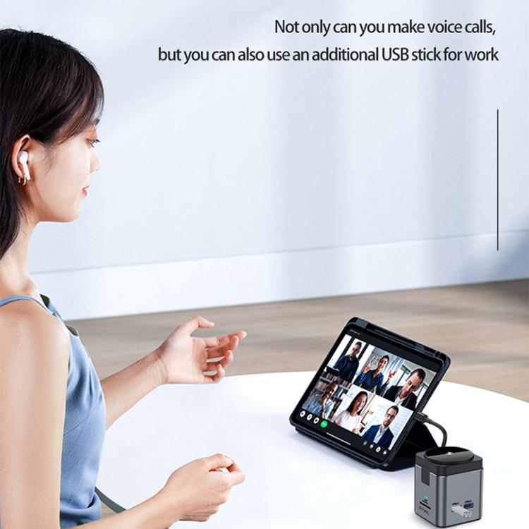 WiWU Wi-W025 9 in 1 HUB Docking Station Magnetic 15W Wireless Charger